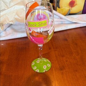 Colorful Wine Glass with Fun Designs (lolita)